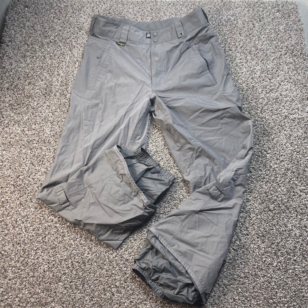 Burton Snowboard Pants Men's Large Gray Insulated Ski Cargo Winter Snow Trousers - Picture 2 of 14